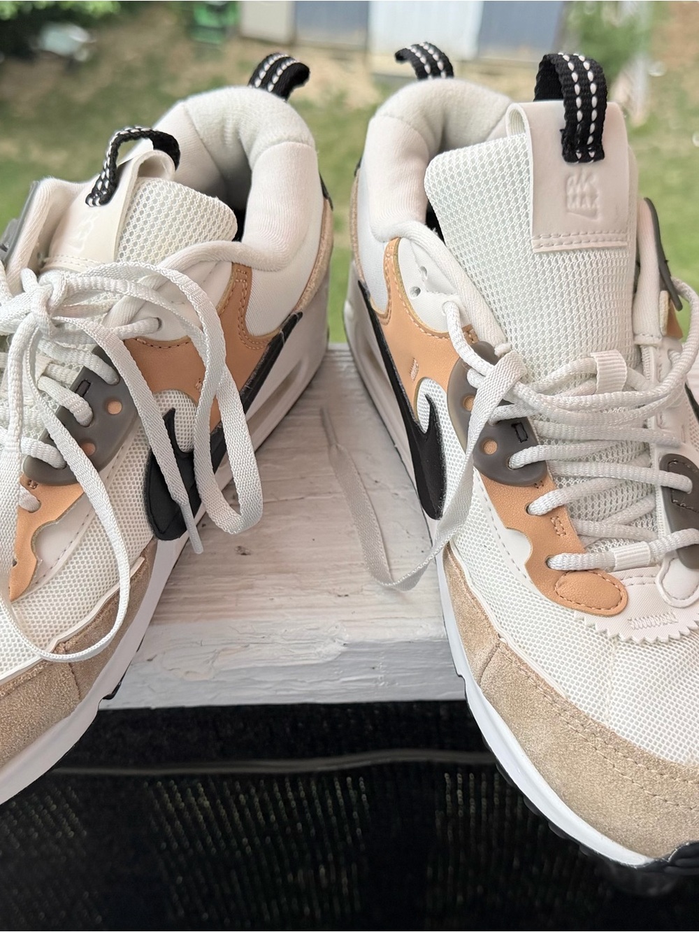 Nike Women’s Sneakers in Cream, Beige, Black - Picture 4 of 9